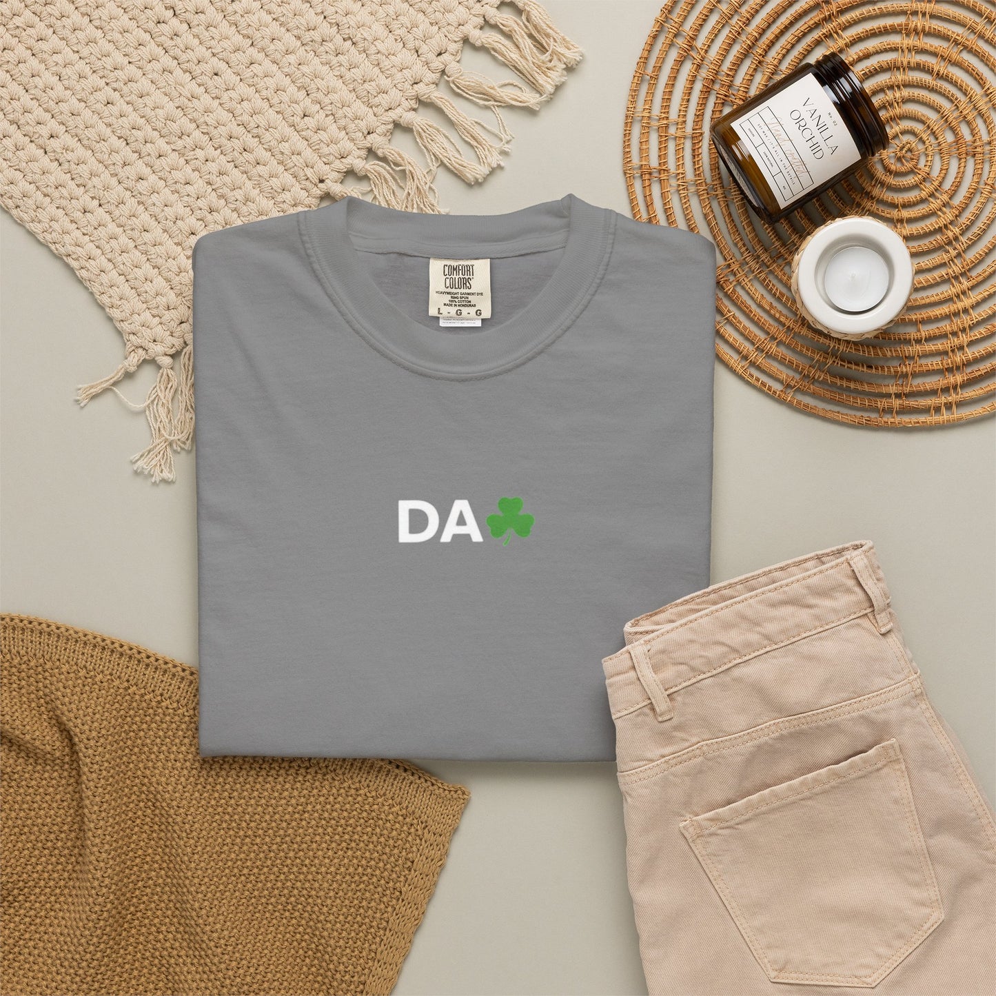 DA + Shamrock Dad T-Shirt — Personalized Father's Day Tee