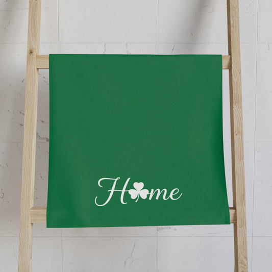 Home Shamrock Hand Towel — St. Patrick’s Day Green Kitchen Towel