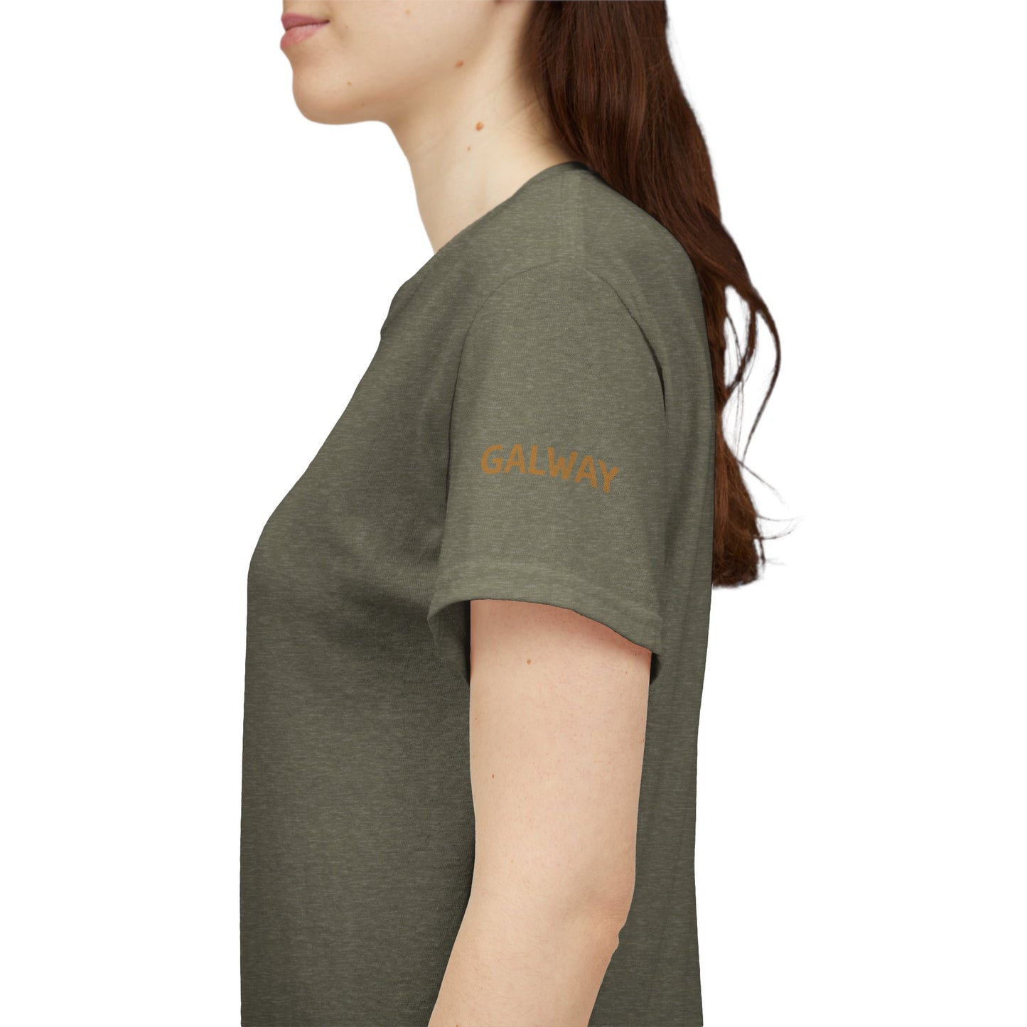 Galway Hooker Nautical T‑Shirt — "Heritage Sails On" Personalized Back & Sleeve Tee