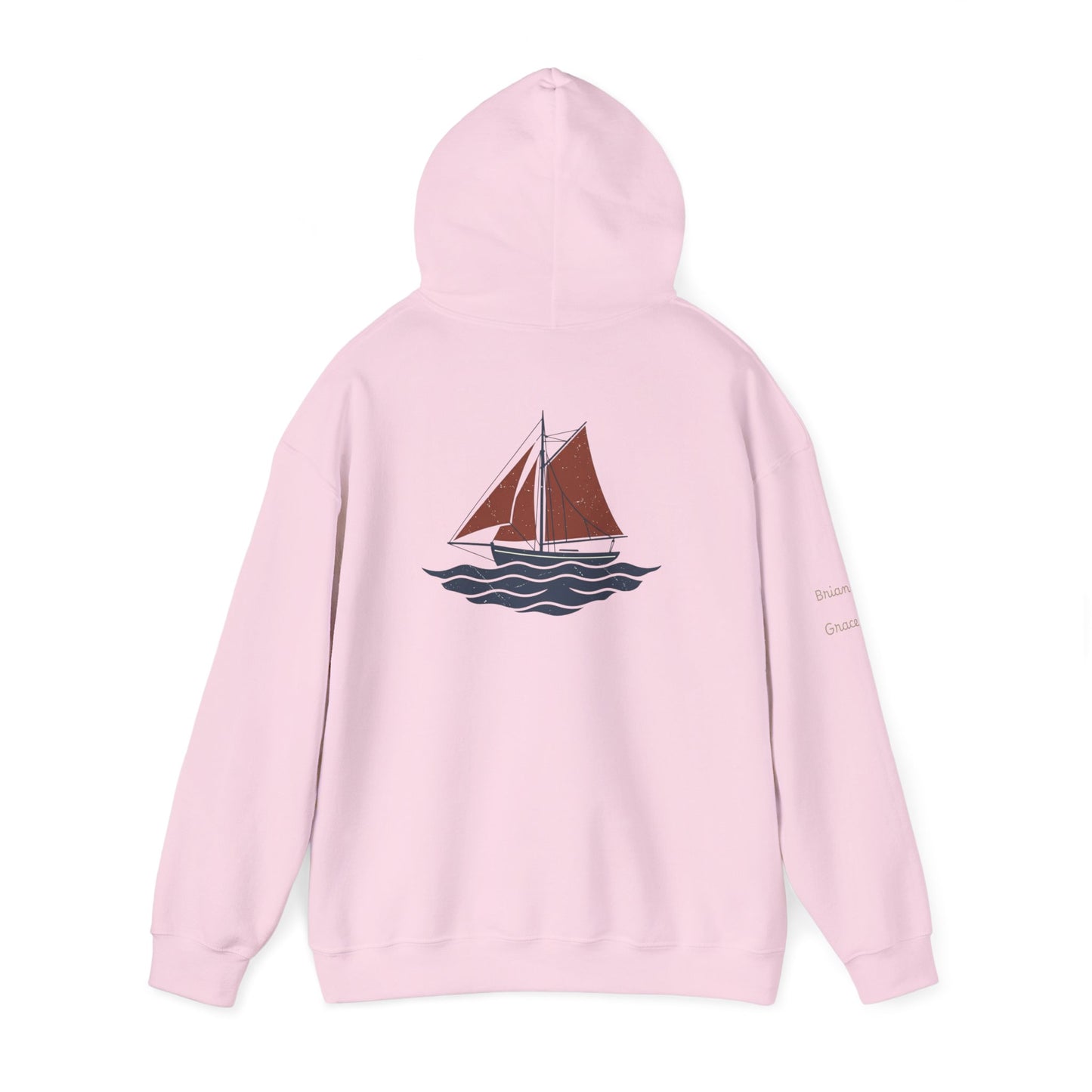 Sailing Mam Hoodie – Nautical Sailboat Graphic Pullover for Irish Sea-Loving Moms Personalize