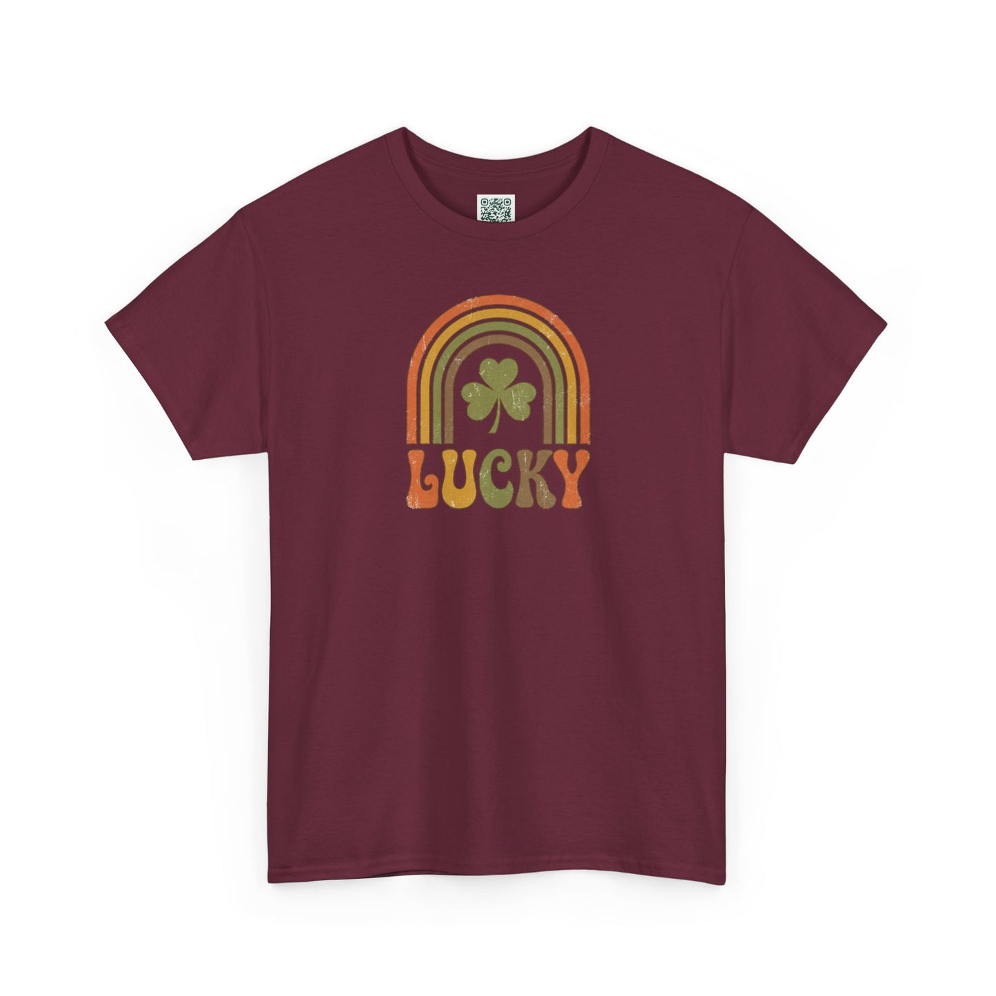 Lucky Retro Rainbow T-Shirt — Vintage Shamrock St. Patrick’s Tee