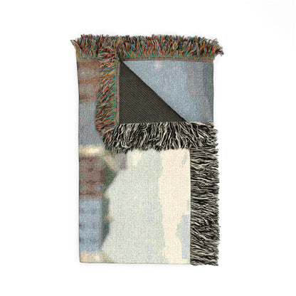 Custom Photo Woven Blanket — Personalized Travel & Keepsake Throw