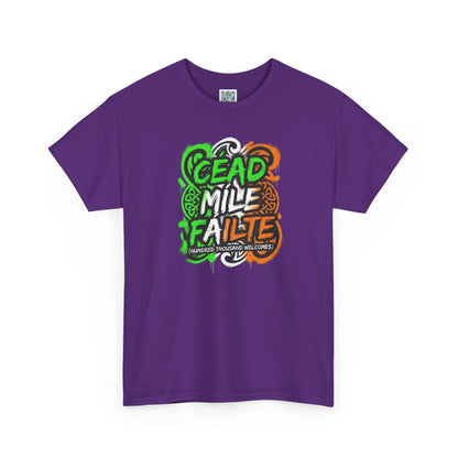 Céad Míle Fáilte St. Patrick's Day T-Shirt — Irish Welcome Tee (stpatricksday2026) Personalize