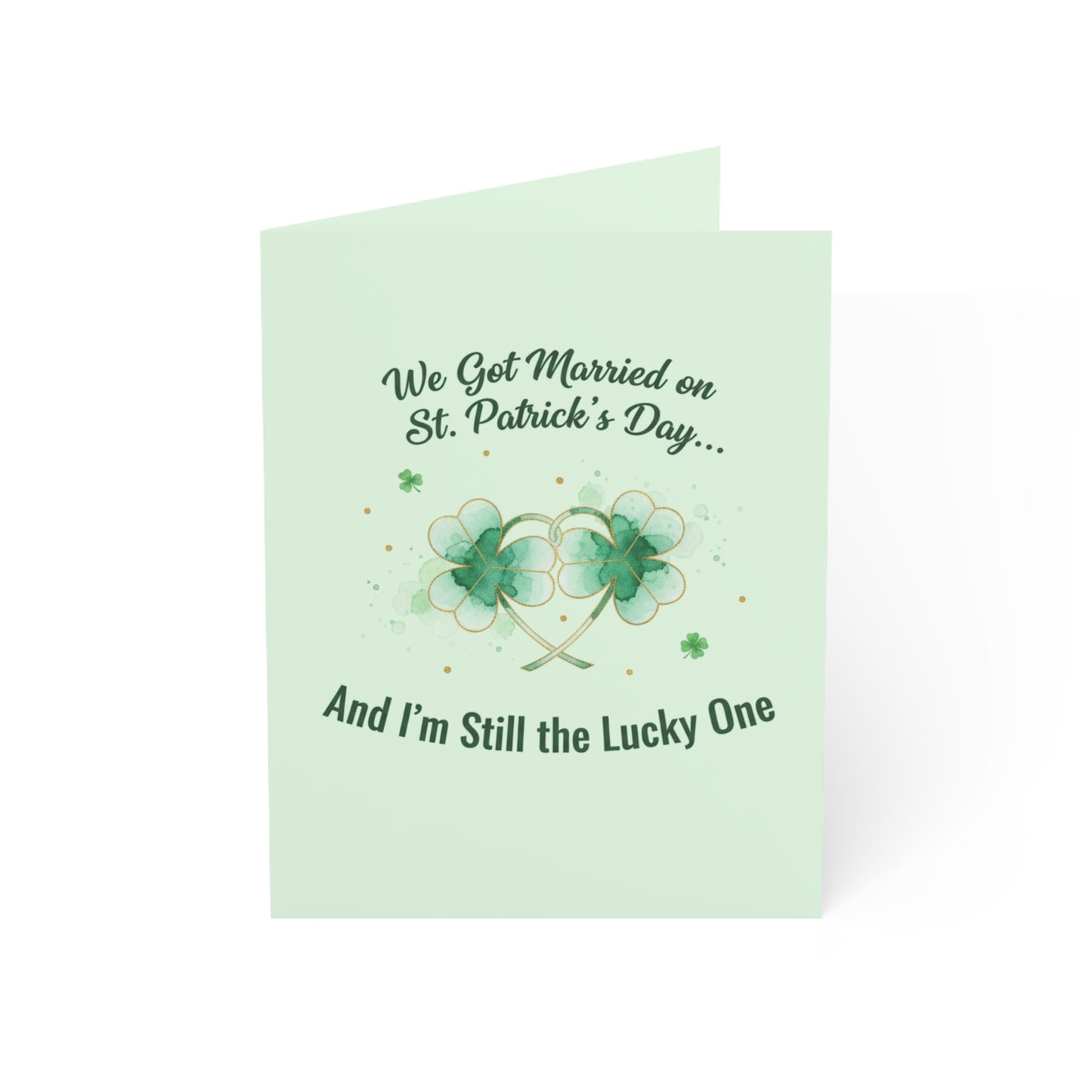 Married on St. Patrick's Day Anniversary Card — Greeting Card, Personalize