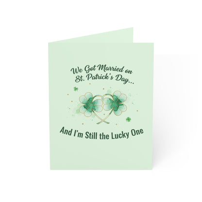 Married on St. Patrick's Day Anniversary Card — Greeting Card, Personalize