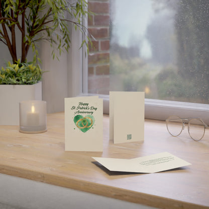St. Patrick’s Day Wedding Anniversary Card — Personalized Couple Greeting Card