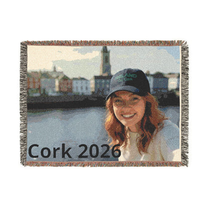 Custom Photo Woven Blanket — Personalized Travel & Keepsake Throw