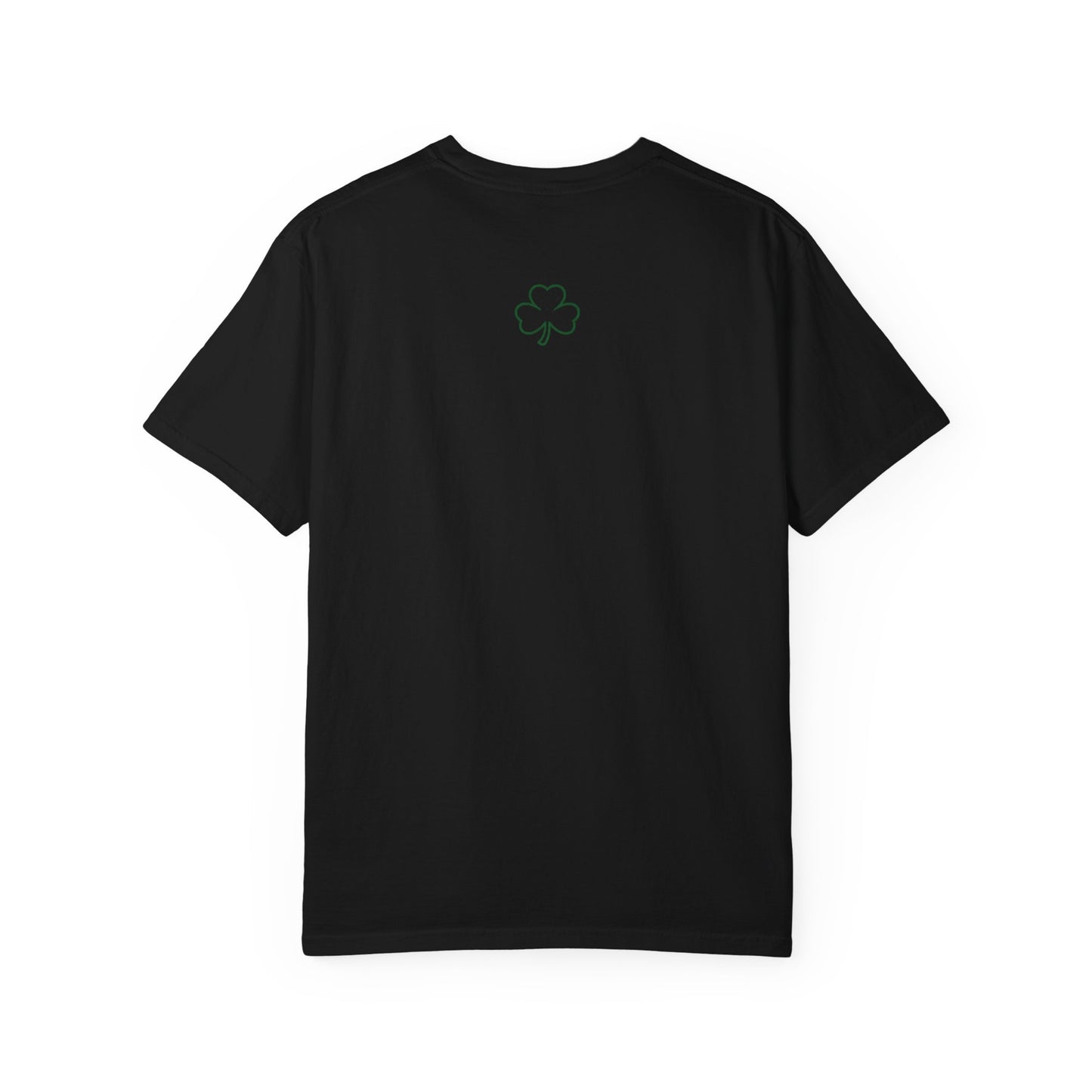 Luck T-Shirt — Simple Green 'LUCK' Tee with Shamrock Back