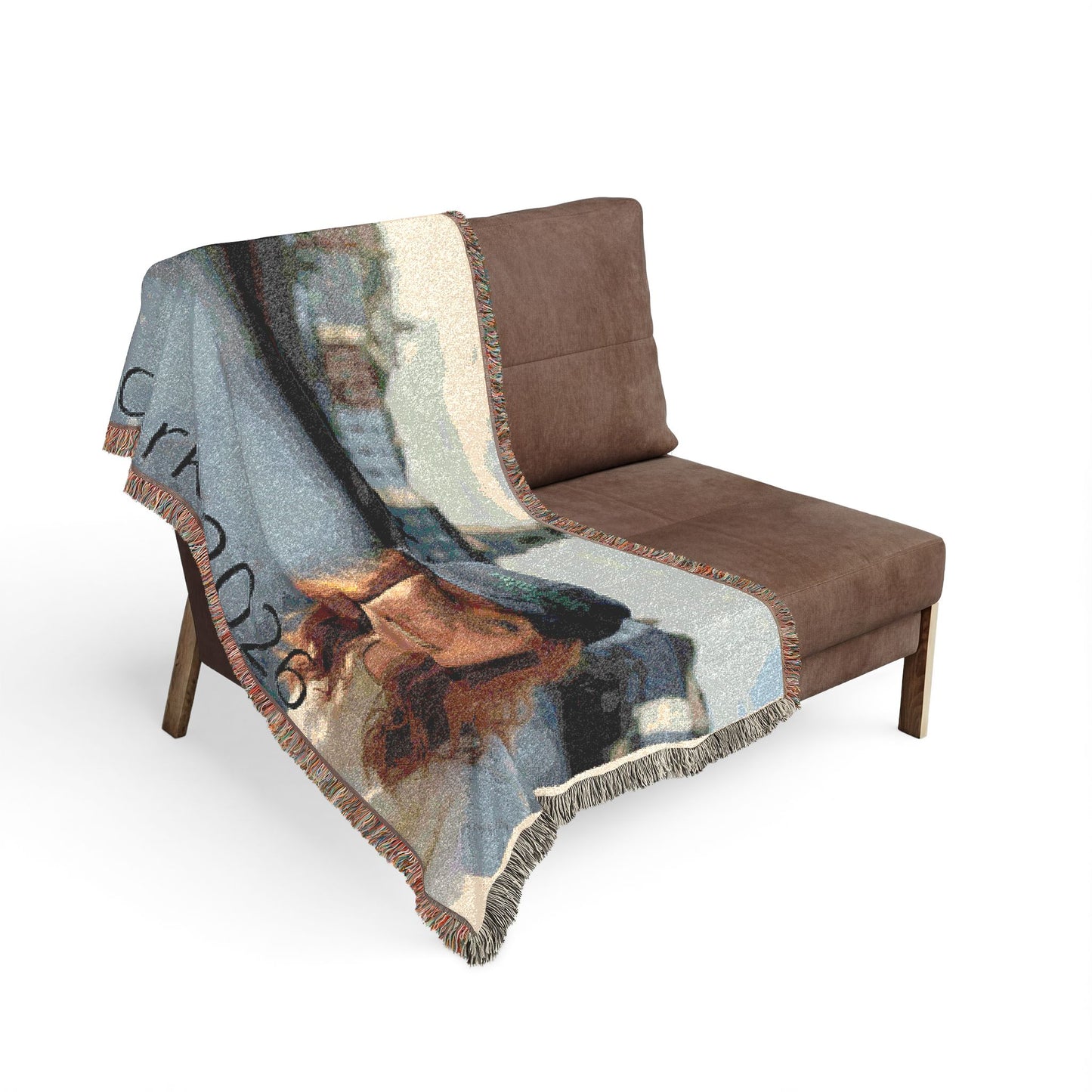 Custom Photo Woven Blanket — Personalized Travel & Keepsake Throw