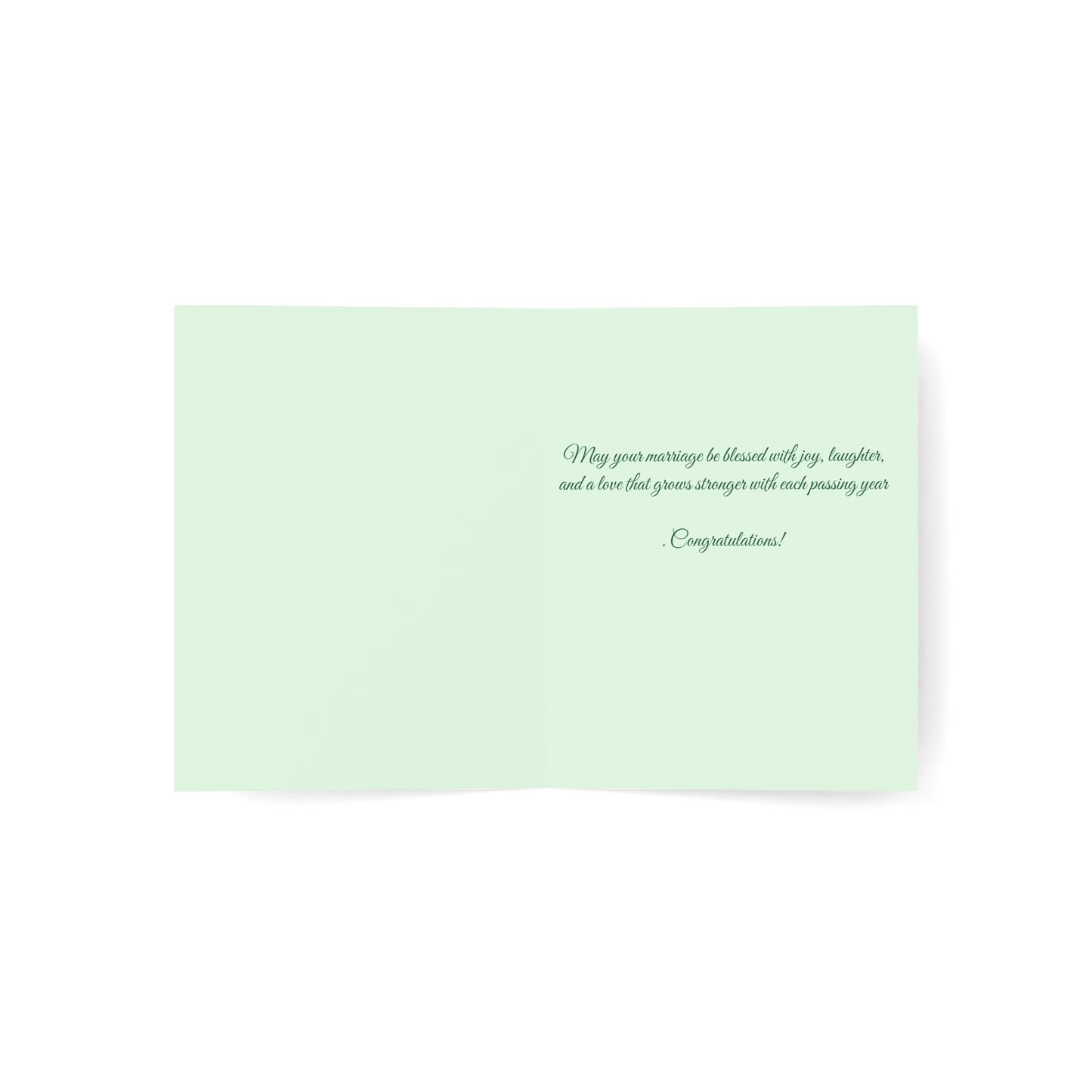 Married on St. Patrick's Day — Personalized Wedding Greeting Card