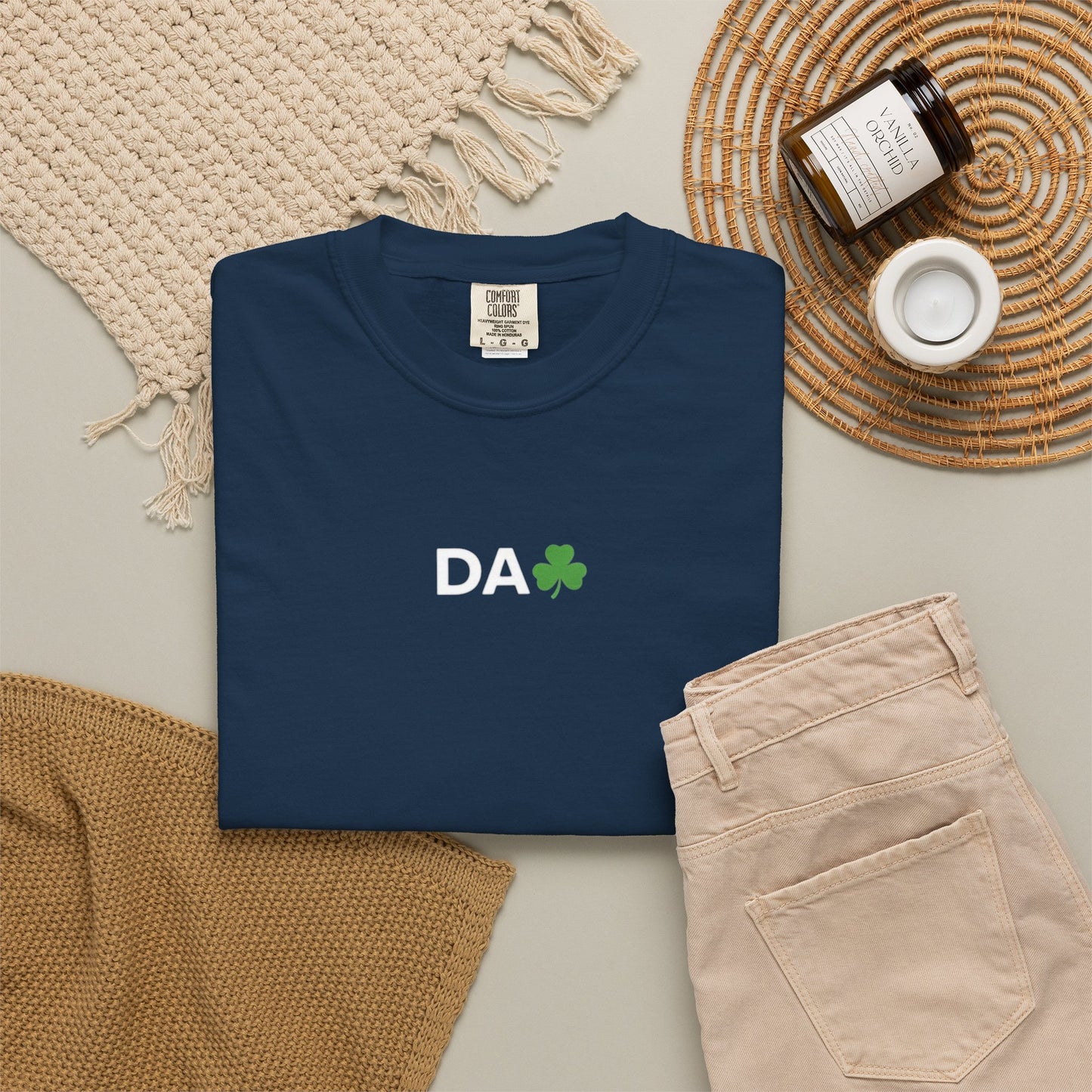 DA + Shamrock Dad T-Shirt — Personalized Father's Day Tee