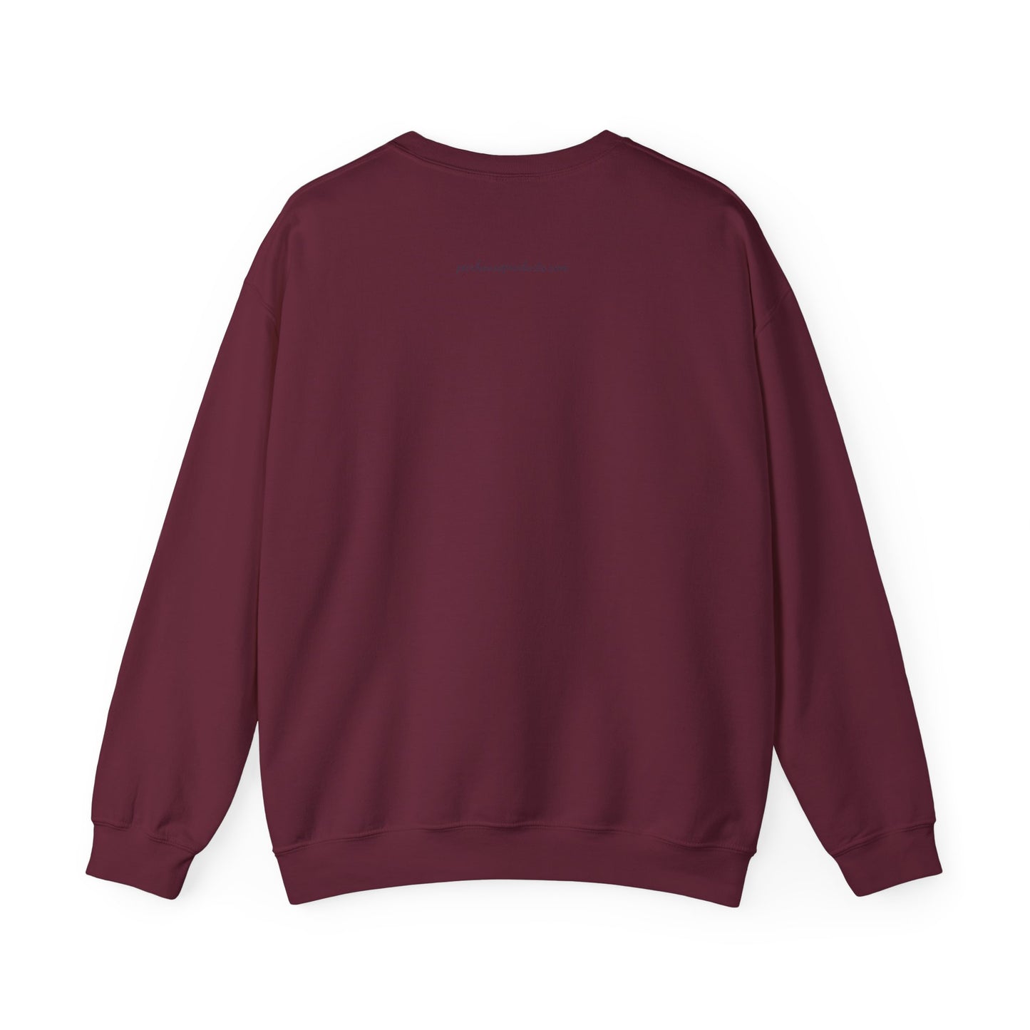 Irish Crewneck Sweatshirt — "Strong Like the Atlantic" Minimal Wave Design