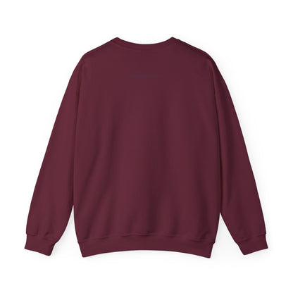 Irish Crewneck Sweatshirt — "Strong Like the Atlantic" Minimal Wave Design