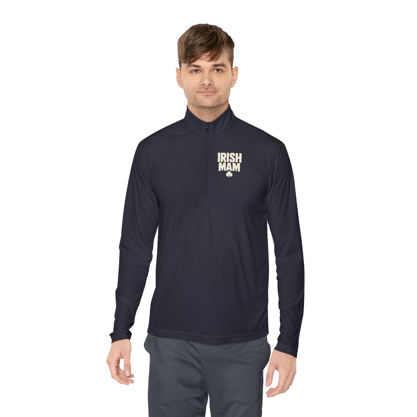 Irish Mam Shamrock Quarter-Zip Pullover