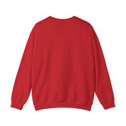 Irish Crewneck Sweatshirt — "Strong Like the Atlantic" Minimal Wave Design