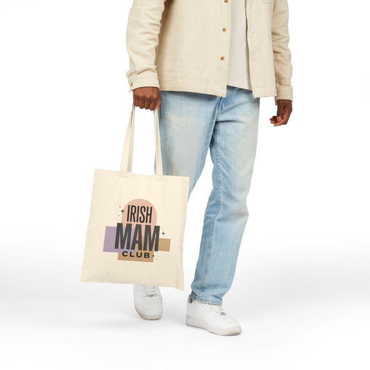 Tote Bag — "Irish Mam Club" Cotton Canvas Tote | Mother's Day Gift for Moms