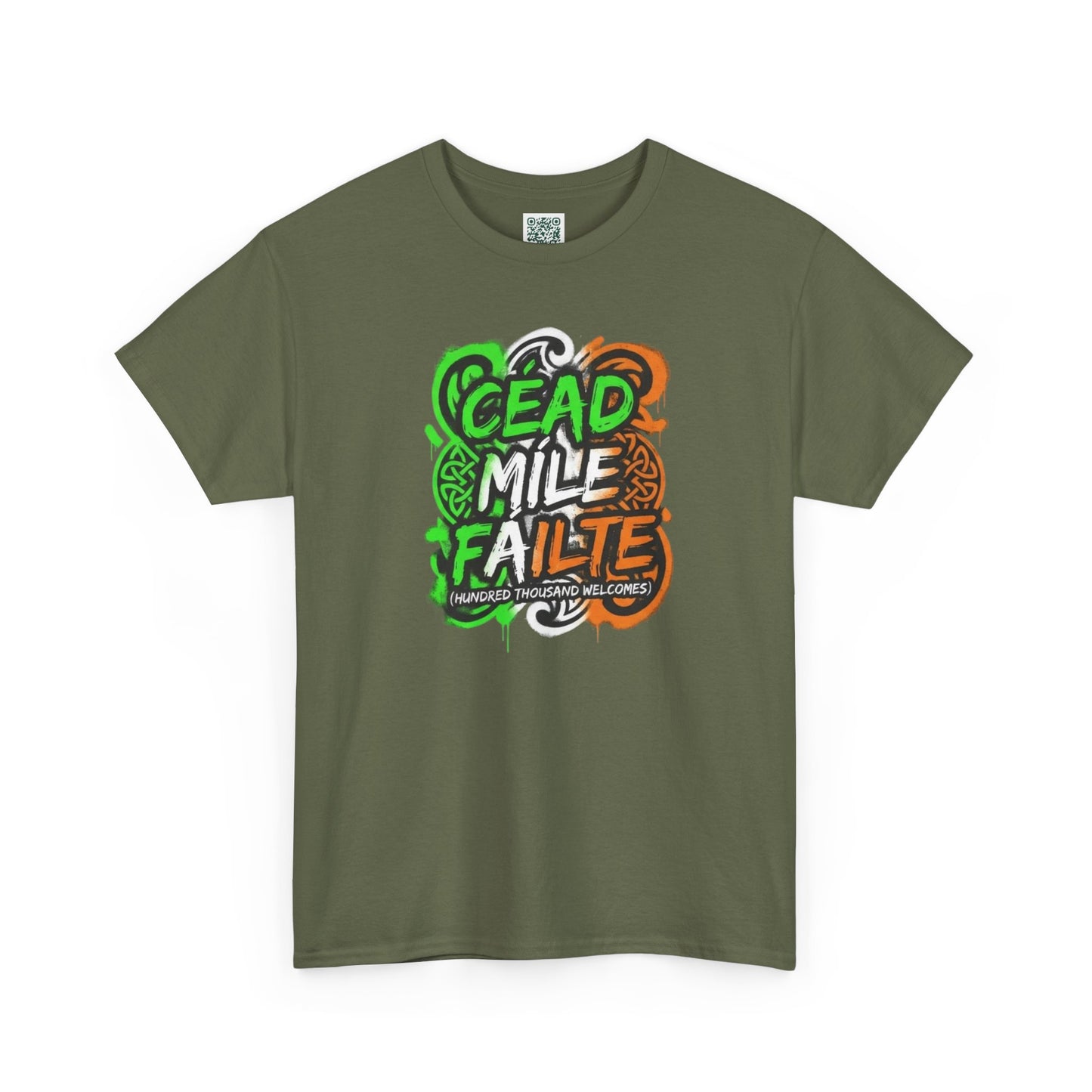 Céad Míle Fáilte St. Patrick's Day T-Shirt — Irish Welcome Tee (stpatricksday2026) Personalize