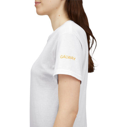 Galway Hooker Nautical T‑Shirt — "Heritage Sails On" Personalized Back & Sleeve Tee