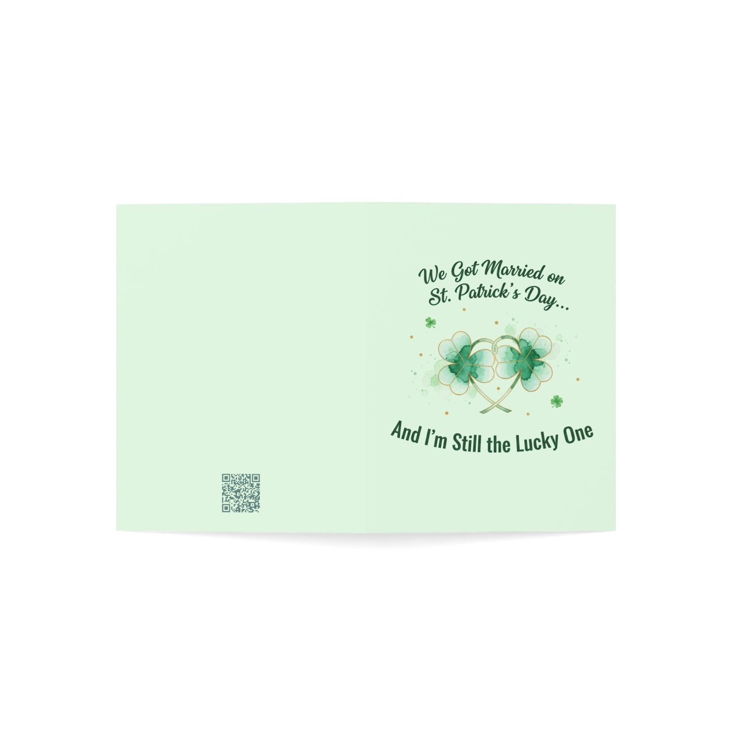 Married on St. Patrick's Day Anniversary Card — Greeting Card, Personalize