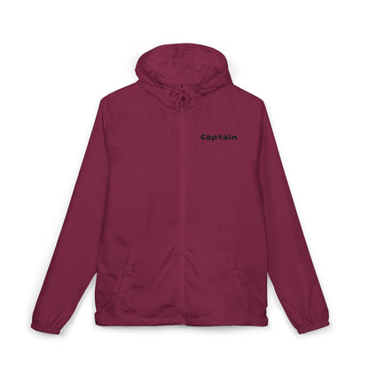 Captain Red Sailboat Hooded Windbreaker Jacket
