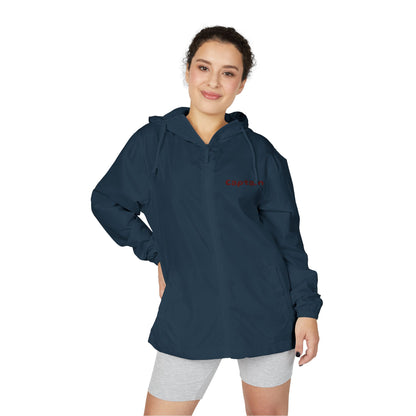 Captain Red Sailboat Hooded Windbreaker Jacket