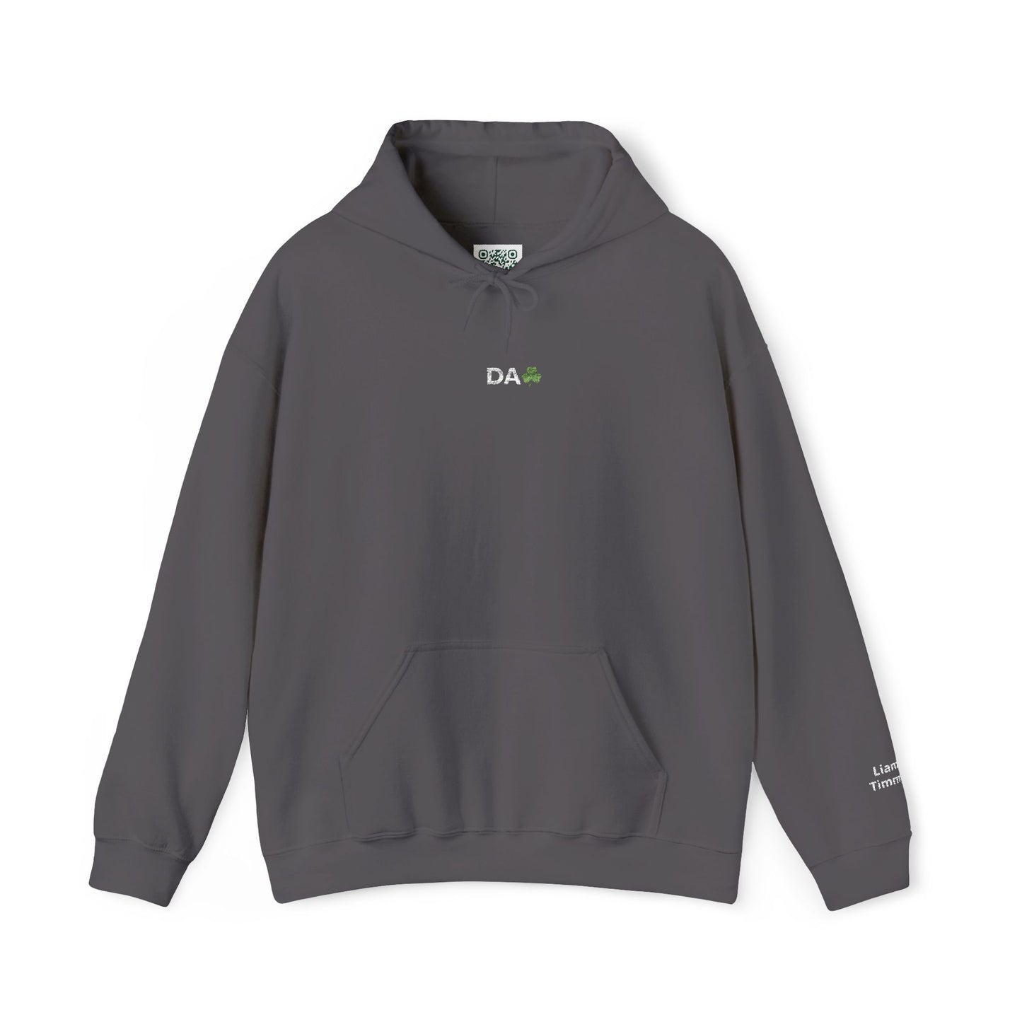 Hoodie • 'Da' Shamrock Logo Pullover – Personalize Gift for Fathers