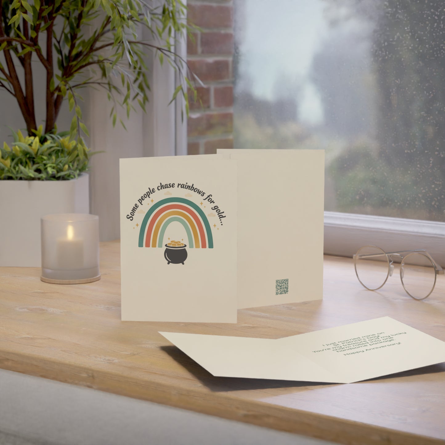 Funny Romantic Anniversary Card — "You're My Treasure" (St. Patrick's Day Theme)