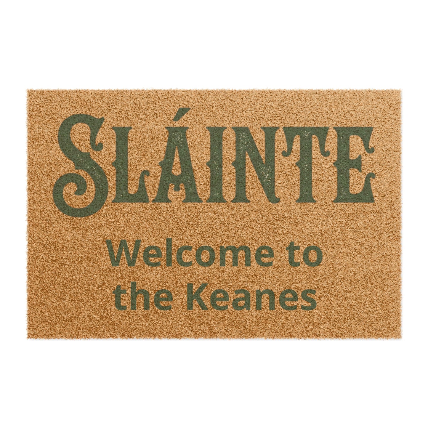 Sláinte Welcome Doormat — Custom Irish Welcome Mat