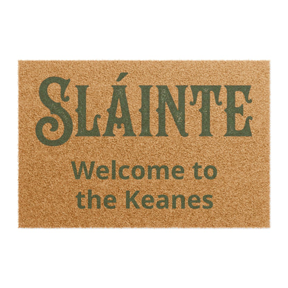 Sláinte Welcome Doormat — Custom Irish Welcome Mat