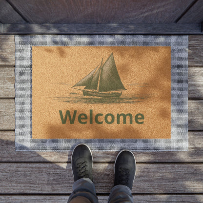 Personalize Galway Hooker Welcome Doormat