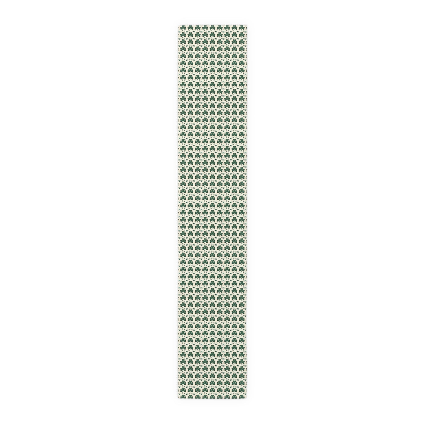 Shamrock Pattern Table Runner — Green Clover St. Patrick’s Day Decor