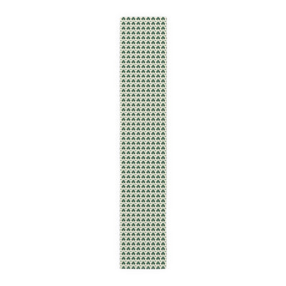 Shamrock Pattern Table Runner — Green Clover St. Patrick’s Day Decor