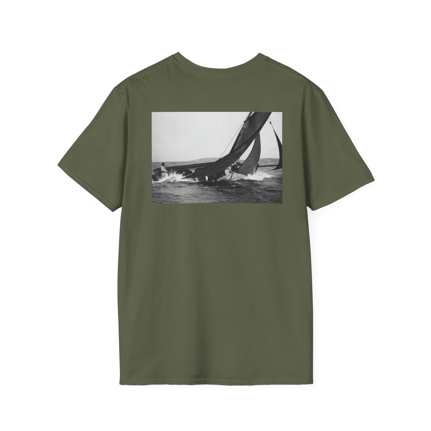Personalized Galway Hooker Tee — Custom Boat Photo & Name
