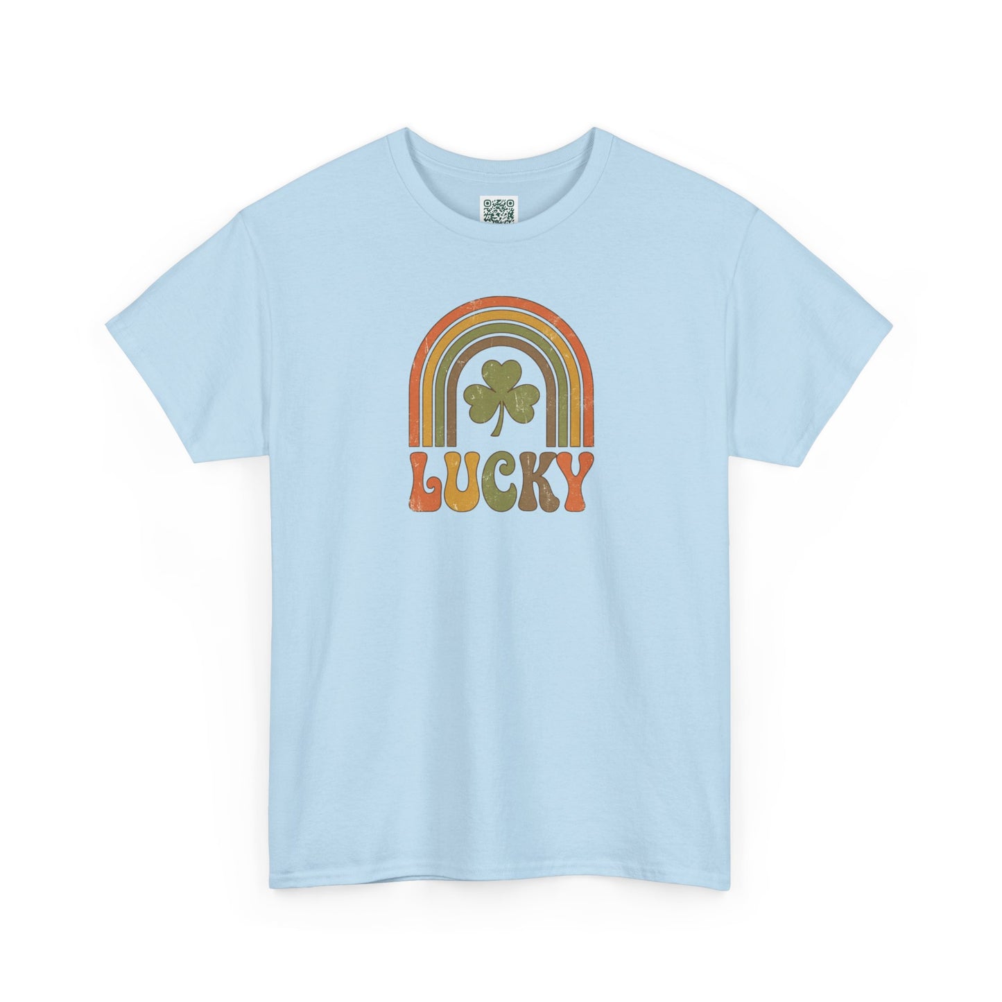 Lucky Retro Rainbow T-Shirt — Vintage Shamrock St. Patrick’s Tee