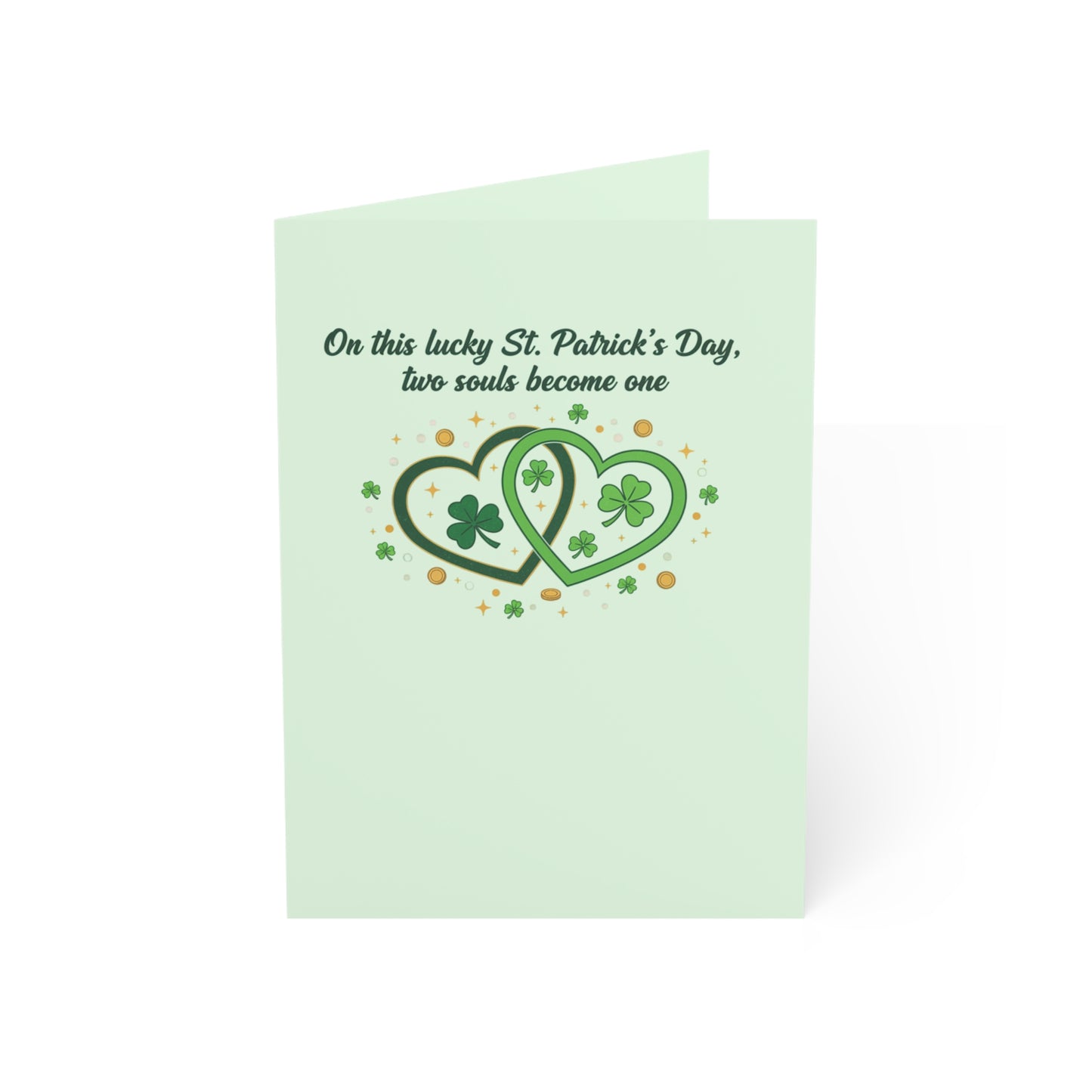 Married on St. Patrick's Day — Personalized Wedding Greeting Card