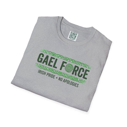 Gael Force T-Shirt - "Irish Pride • No Apologies" Retro Celtic Design