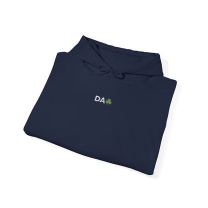 Hoodie • 'Da' Shamrock Logo Pullover – Personalize Gift for Fathers