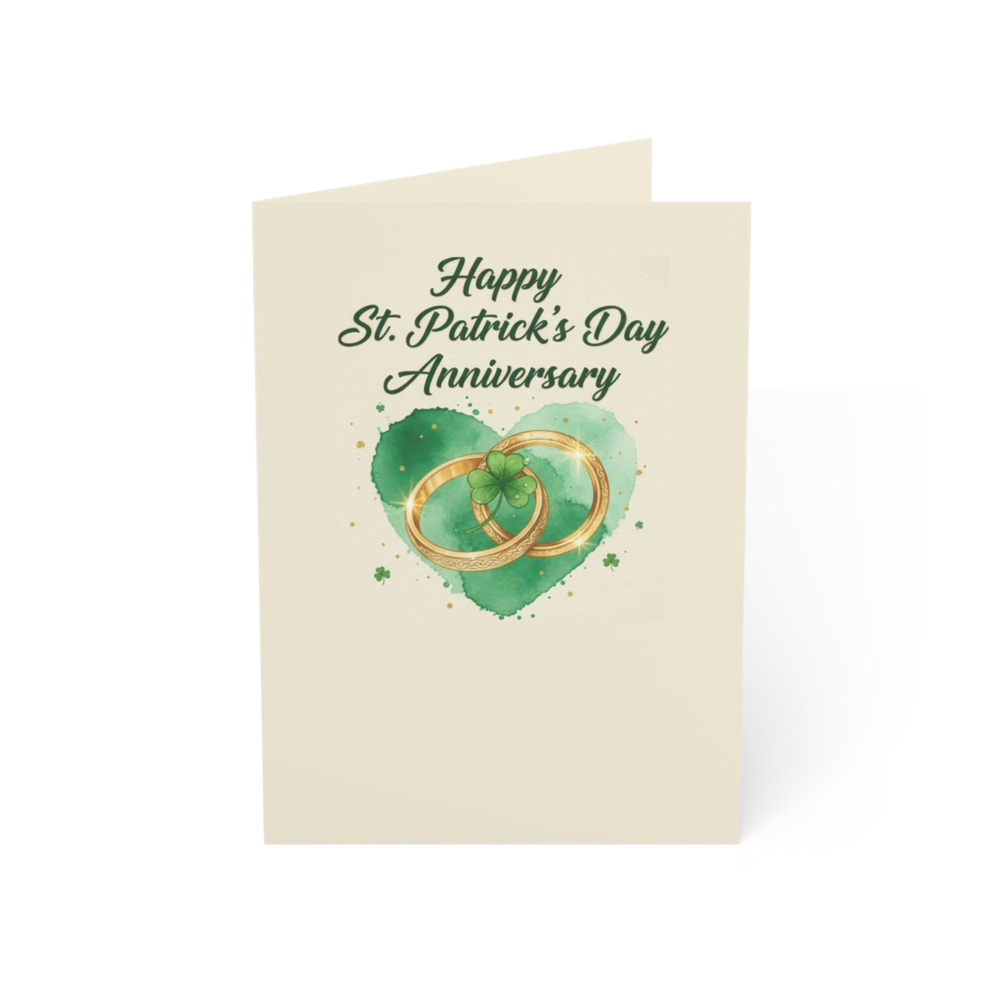 St. Patrick’s Day Wedding Anniversary Card — Personalized Couple Greeting Card