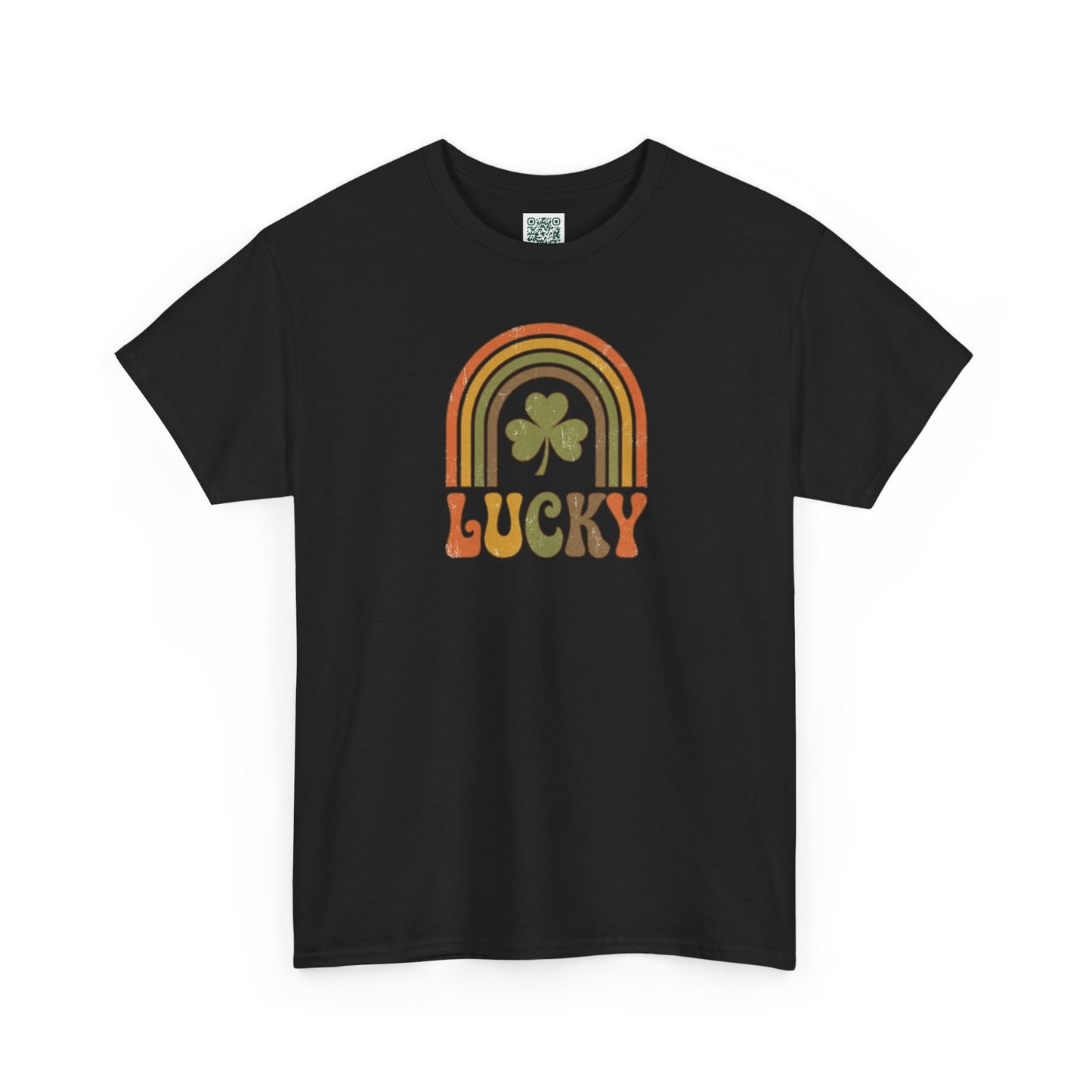 Lucky Retro Rainbow T-Shirt — Vintage Shamrock St. Patrick’s Tee