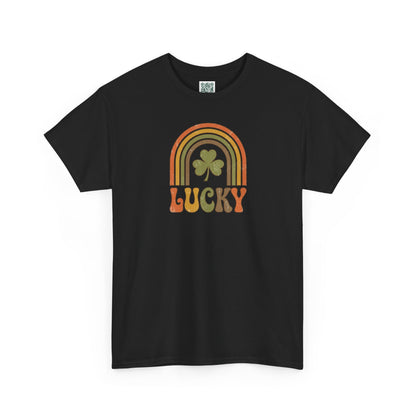 Lucky Retro Rainbow T-Shirt — Vintage Shamrock St. Patrick’s Tee