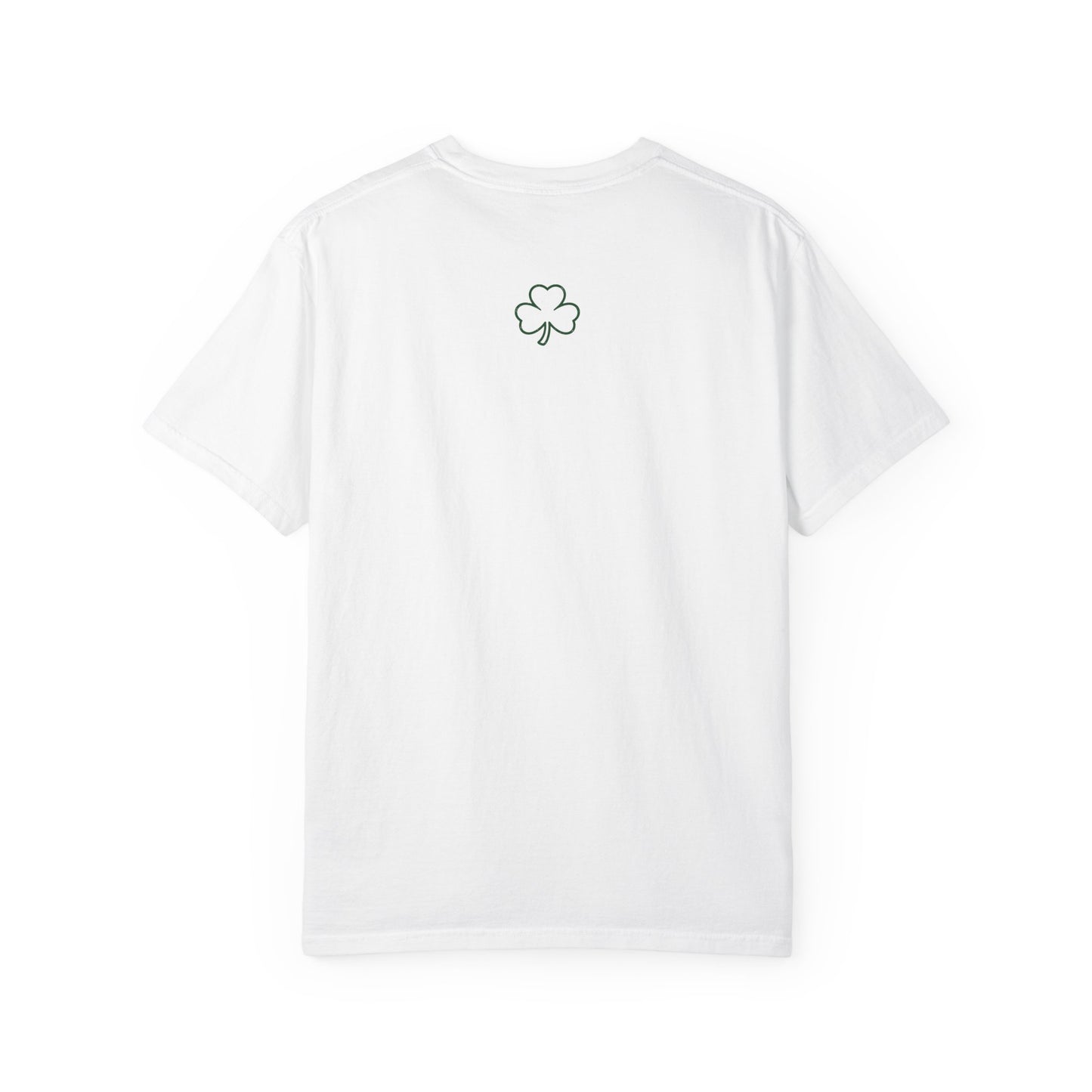 Luck T-Shirt — Simple Green 'LUCK' Tee with Shamrock Back