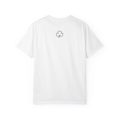 Luck T-Shirt — Simple Green 'LUCK' Tee with Shamrock Back