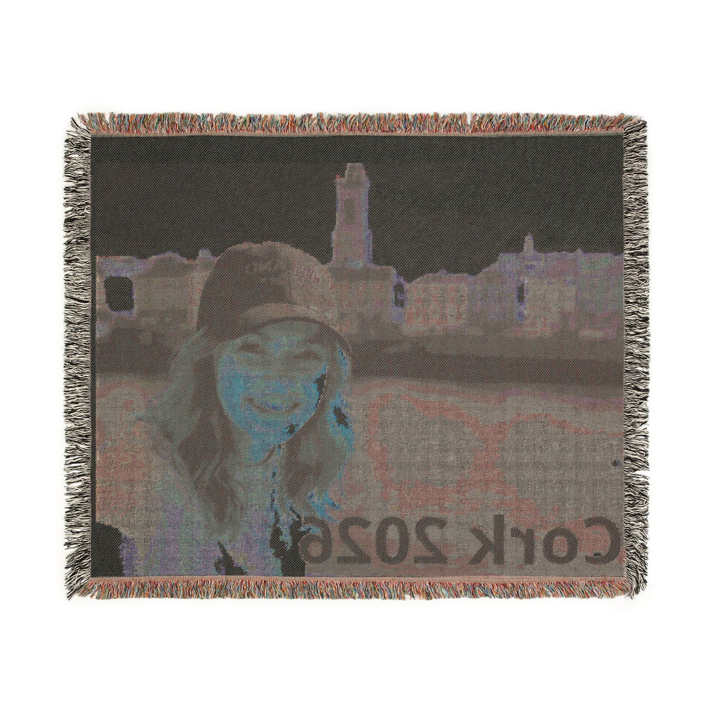 Custom Photo Woven Blanket — Personalized Travel & Keepsake Throw
