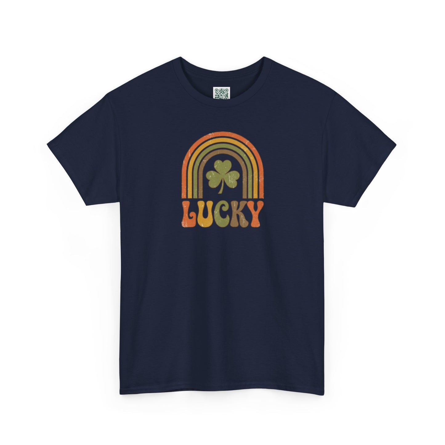 Lucky Retro Rainbow T-Shirt — Vintage Shamrock St. Patrick’s Tee