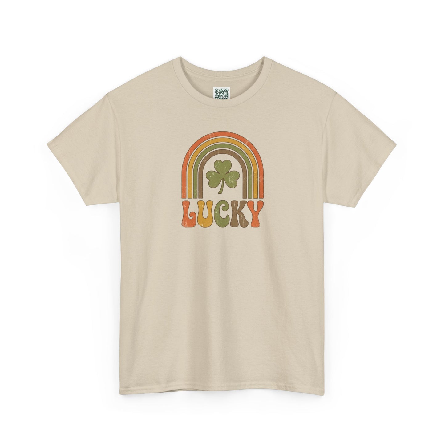 Lucky Retro Rainbow T-Shirt — Vintage Shamrock St. Patrick’s Tee