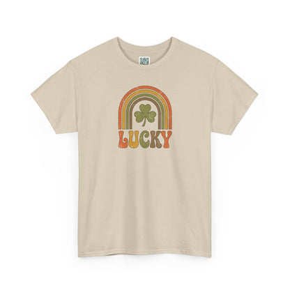 Lucky Retro Rainbow T-Shirt — Vintage Shamrock St. Patrick’s Tee