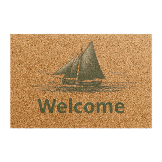 Personalize Galway Hooker Welcome Doormat