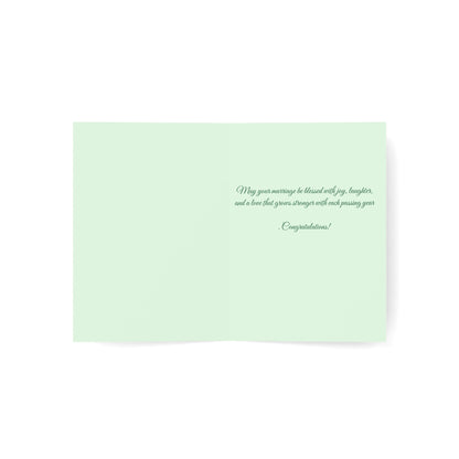 Married on St. Patrick's Day — Personalized Wedding Greeting Card