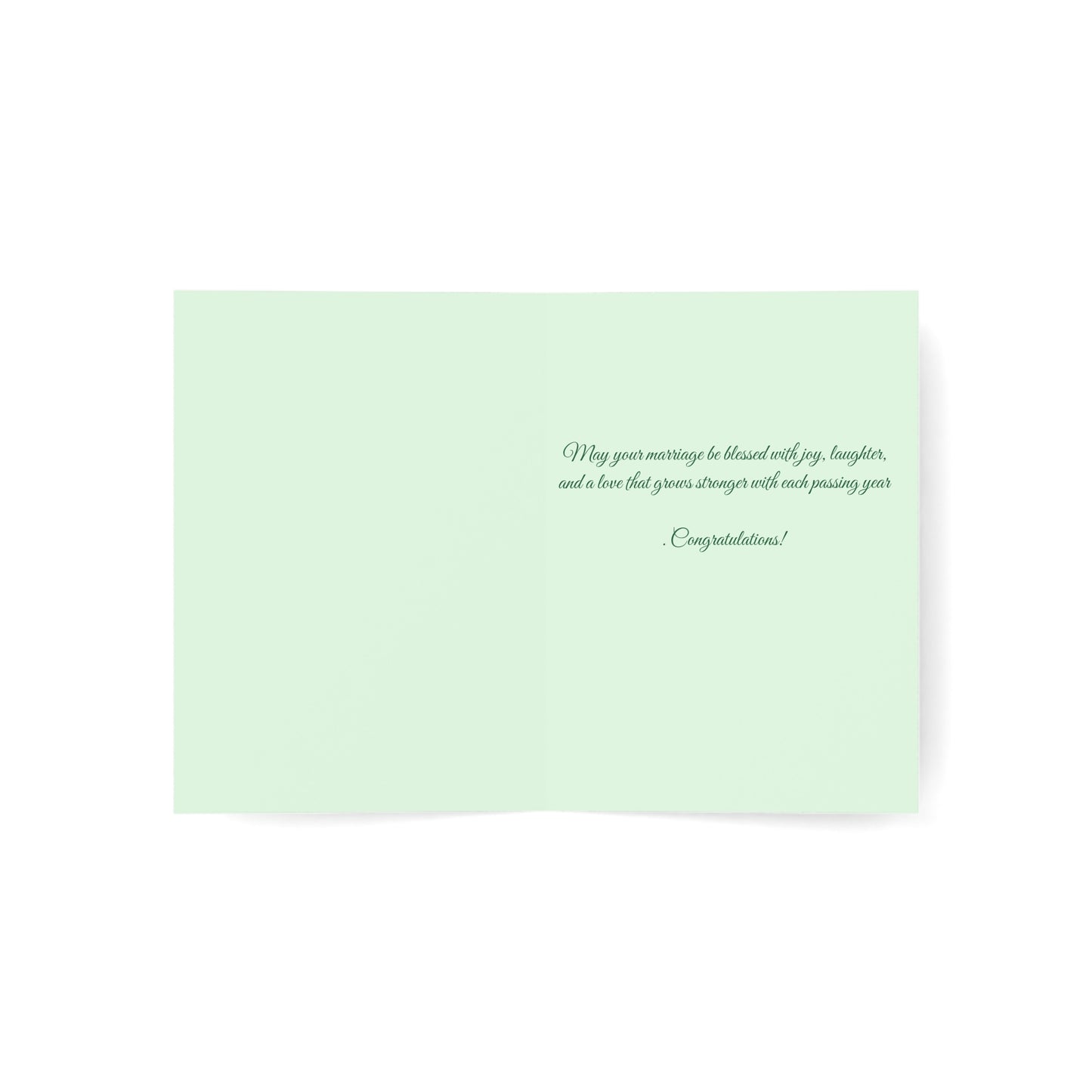 Married on St. Patrick's Day — Personalized Wedding Greeting Card