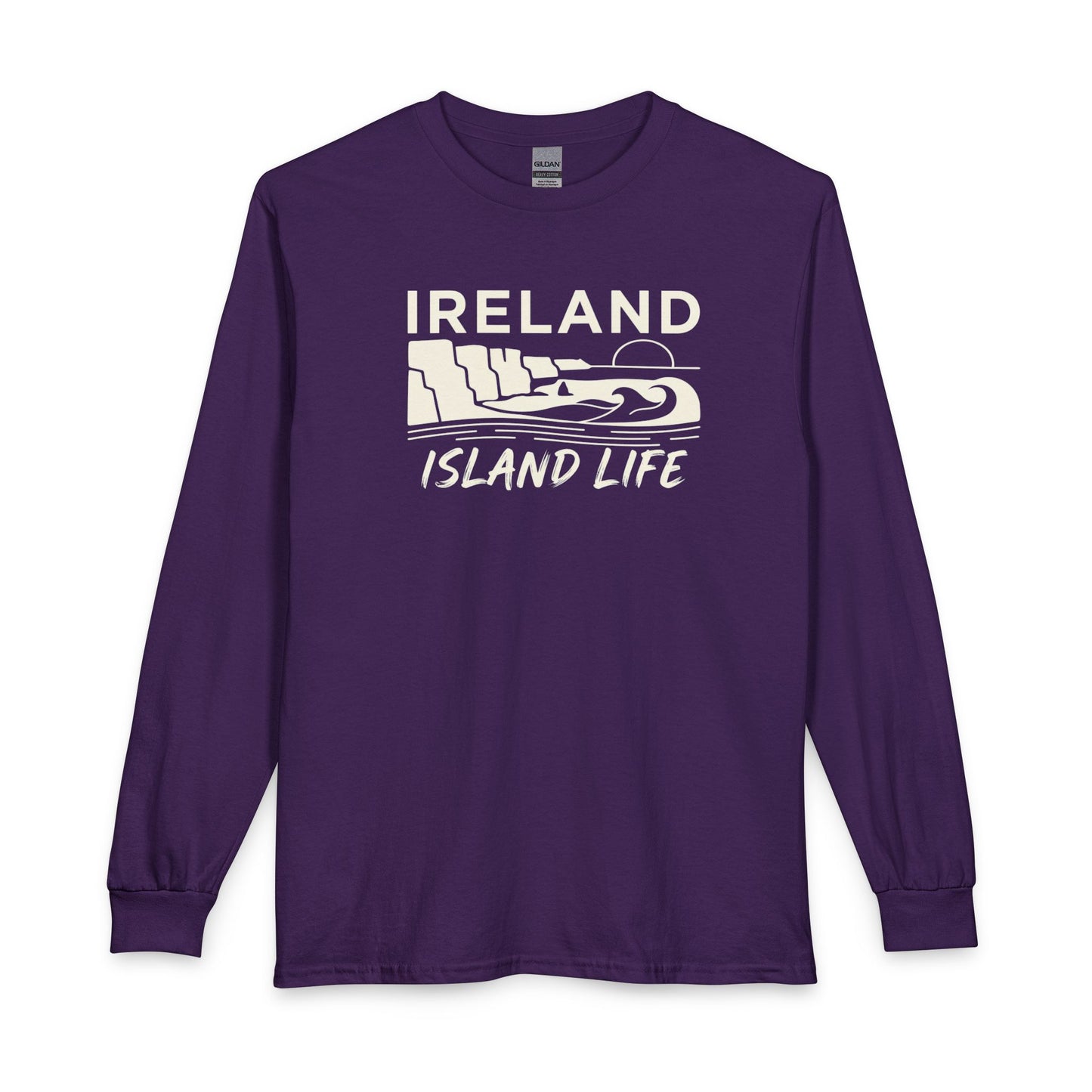 Ireland Island Life Long Sleeve Shirt — Personalize Retro Coastal Tee